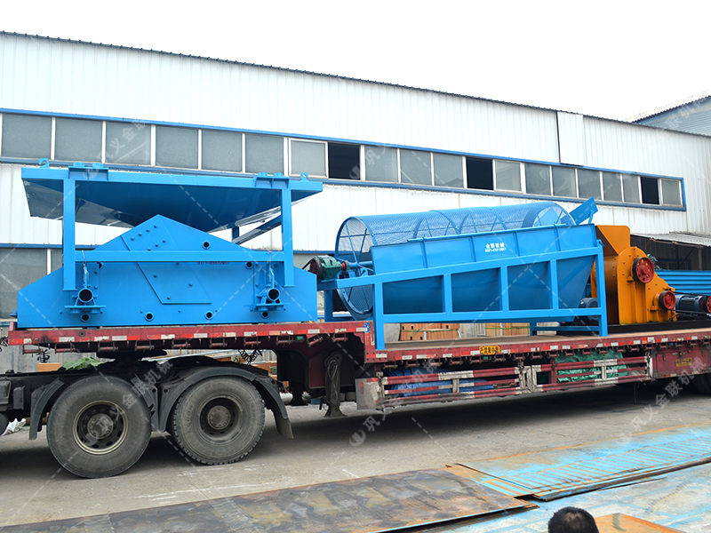 兩臺GTS1545無軸滾筒篩沙機發(fā)貨圖片_發(fā)往廣東佛山_篩分砂子