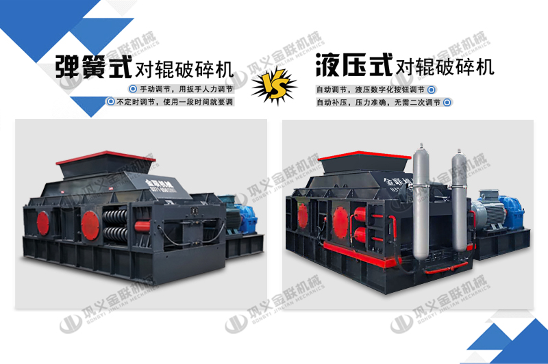 彈簧對輥式制砂機和液壓對輥制砂機對比